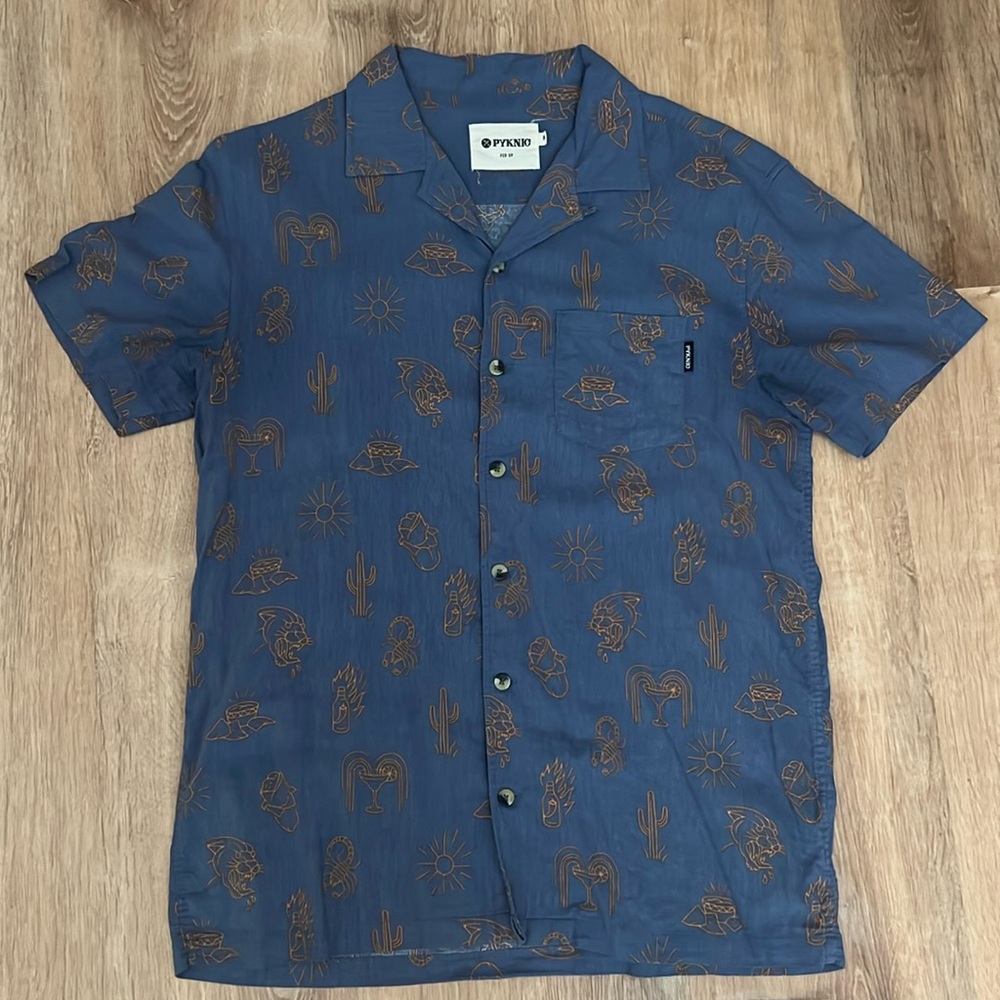 BRAND NEW Pyknic Adios Burritos Button Up